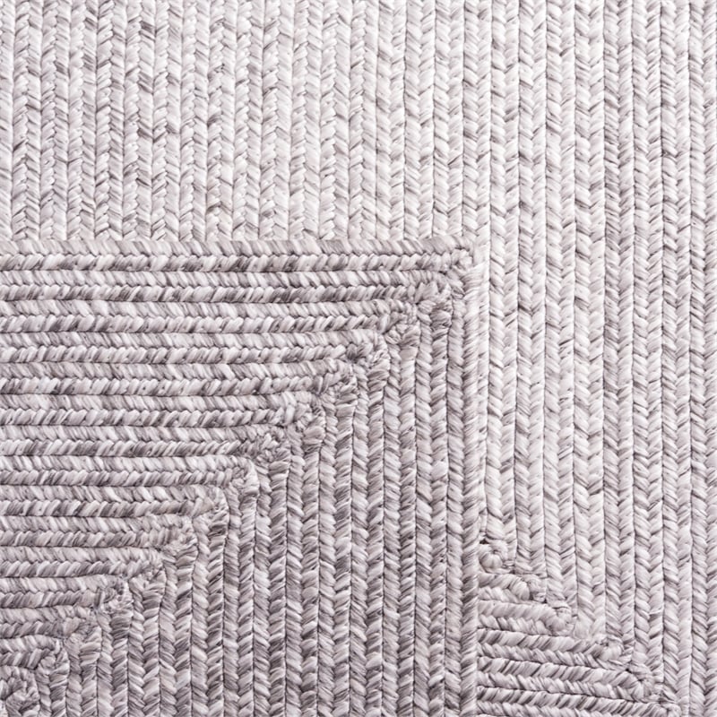 Safavieh Braided  9' X 12' Hand Woven Rug in Gray / Ivory