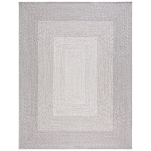 Safavieh Braided  9' X 12' Hand Woven Rug in Gray / Ivory