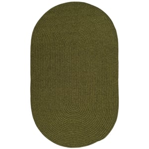 Safavieh Braided  7'-0&quot x 10'-0&quot Oval Hand Woven Rug in Green