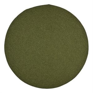 Safavieh Braided  10'-0&quot x 10'-0&quot Round Hand Woven Rug in Green