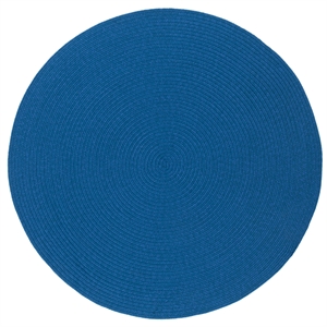 Safavieh Braided  5'-0&quot x 5'-0&quot Round Hand Woven Rug in Blue