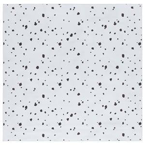 Safavieh Faux Hide 6'-0&quot x 6'-0&quotSquare Polyester Power Loomed Rug in Ivory/Black