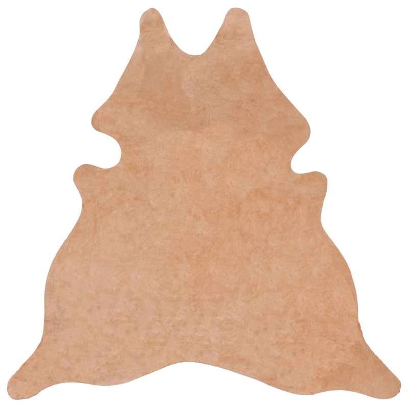 Safavieh Suede Cowhide 5' X 7' Suede Leather Cowhide Rug in Beige