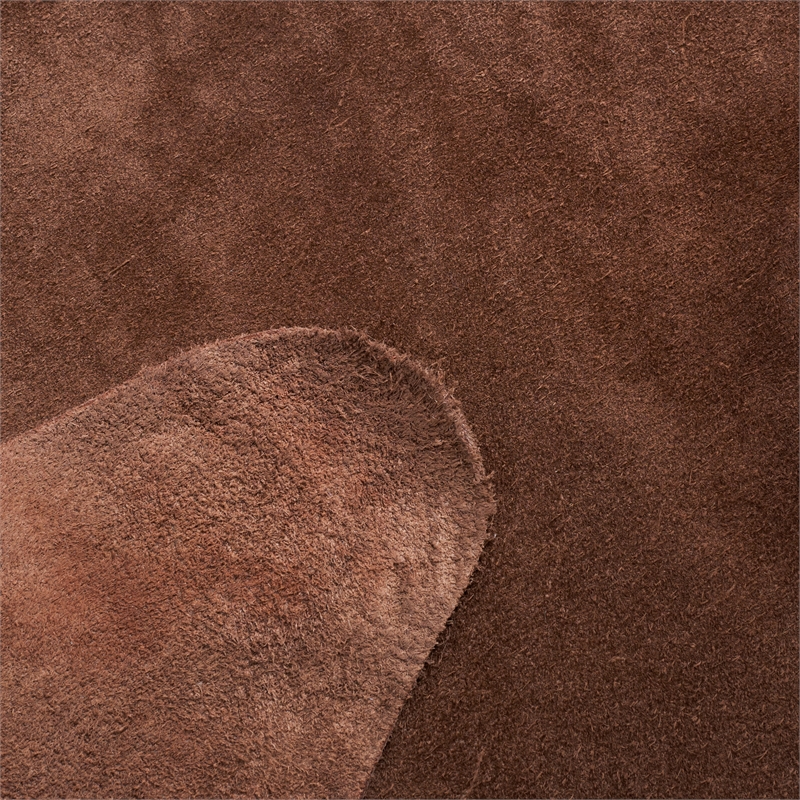 Safavieh Suede Cowhide 5' X 7' Suede Leather Cowhide Rug in Light Brown