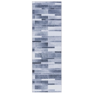 Safavieh Faux Hide 2'-6&quot x 8'-0&quot Polyester Power Loomed Rug in Gray / Ivory