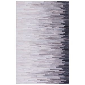Safavieh Faux Hide 4'-0&quot x 6'-0&quot Polyester Power Loomed Rug in Ivory / Gray