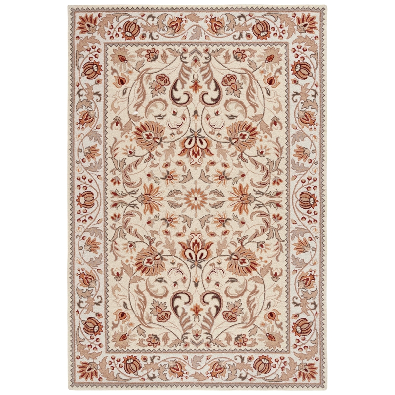 Safavieh Easy Care 2' X 3' Hand Hooked Rug in Ivory / Beige