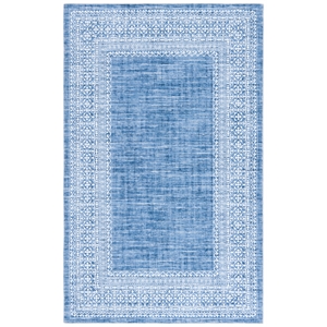 Safavieh Arizona 2'-6&quot x 8'-0&quot Polyester Power Loomed Rug in Blue / Ivory