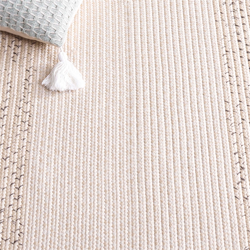 Safavieh Braided 9' X 12' Hand Woven Rug in Ivory / Gray