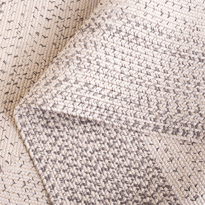 Safavieh Braided 9' X 12' Hand Woven Rug in Ivory / Gray