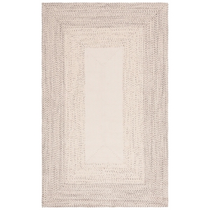 Safavieh Braided 9' X 12' Hand Woven Rug in Ivory / Gray