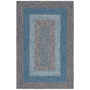 Safavieh Braided 3'-0&quot x 5'-0&quot Hand Woven Rug in Navy / Blue