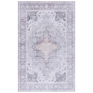 Safavieh Tucson 2'-6&quot x 4'-0&quot Polyester Power Loomed Rug in Purple / Sage