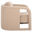 Safavieh Fifer Pine and Polyester Accent Chair in Tan