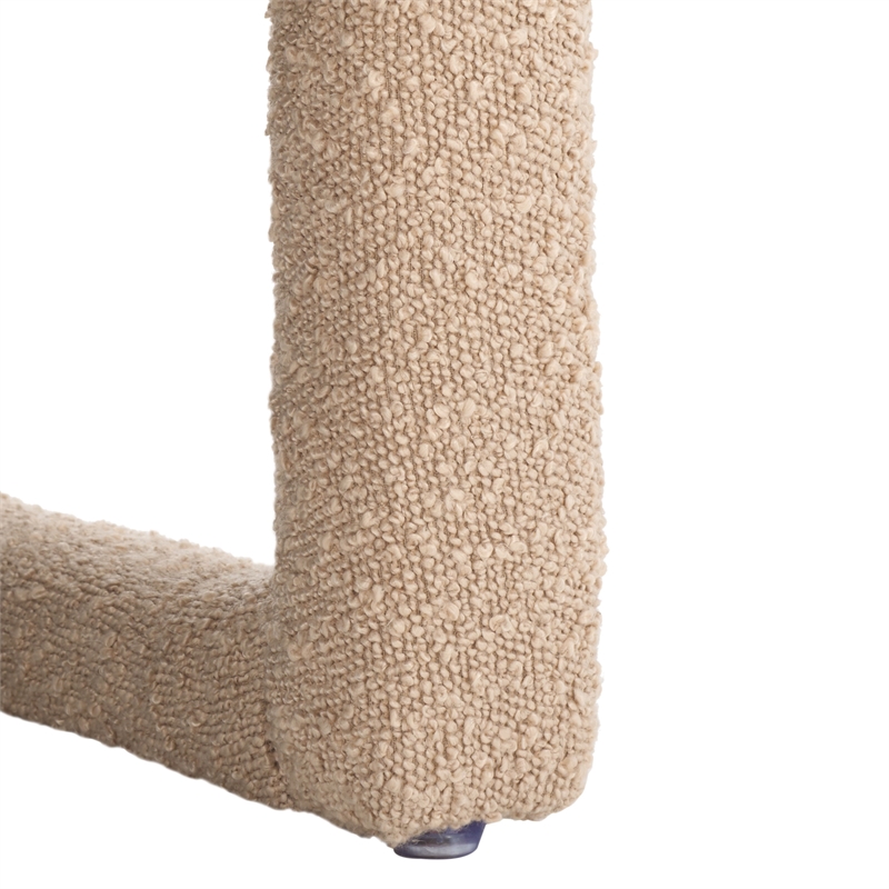 Safavieh Fifer Pine and Polyester Accent Chair in Tan