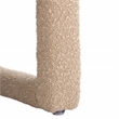 Safavieh Fifer Pine and Polyester Accent Chair in Tan