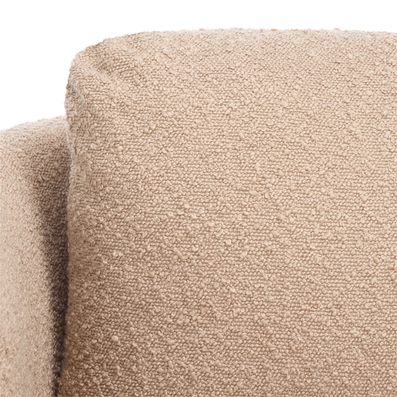 Safavieh Fifer Pine and Polyester Accent Chair in Tan