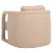 Safavieh Fifer Pine and Polyester Accent Chair in Tan