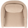 Safavieh Fifer Pine and Polyester Accent Chair in Tan