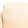 Safavieh Fifer Pine and Polyester Accent Chair in Cream