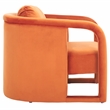 Safavieh Fifer Pine and Velvet Accent Chair in Rust