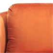 Safavieh Fifer Pine and Velvet Accent Chair in Rust