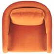 Safavieh Fifer Pine and Velvet Accent Chair in Rust