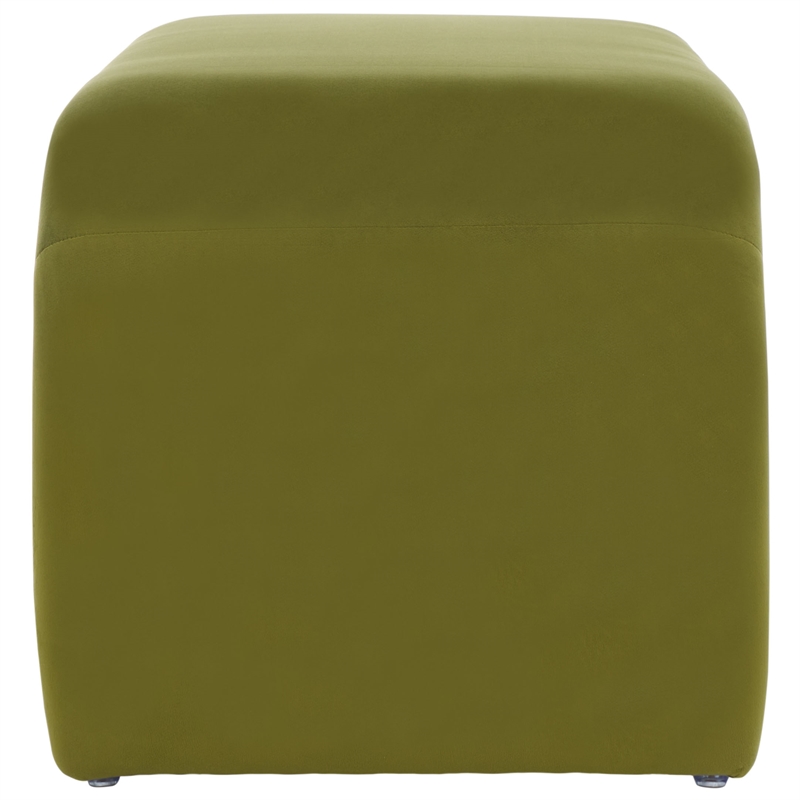Safavieh Tenko Pine and Velvet  Bench in Olive