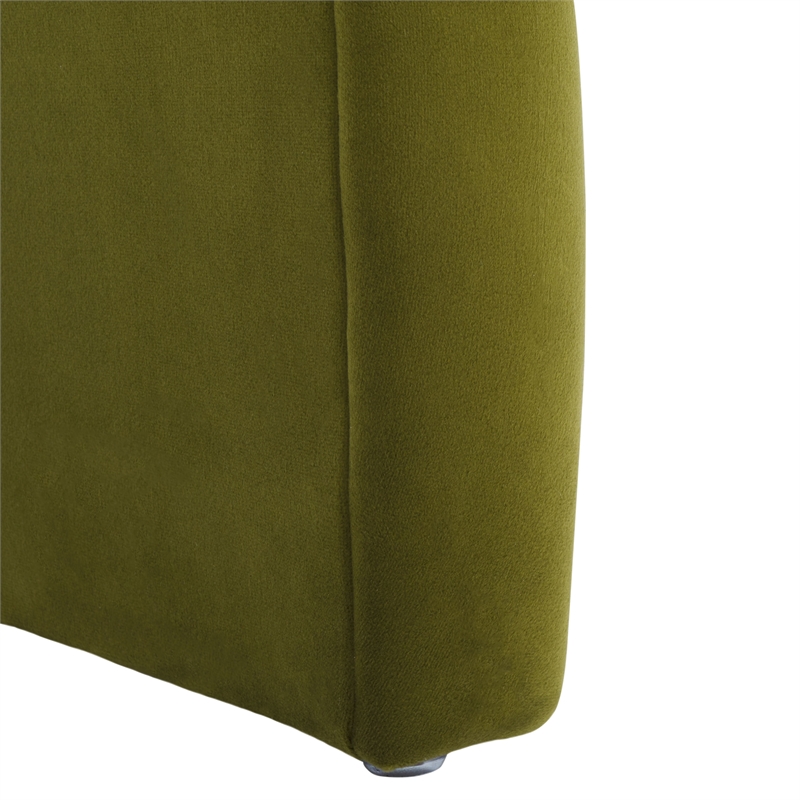 Safavieh Tenko Pine and Velvet  Bench in Olive