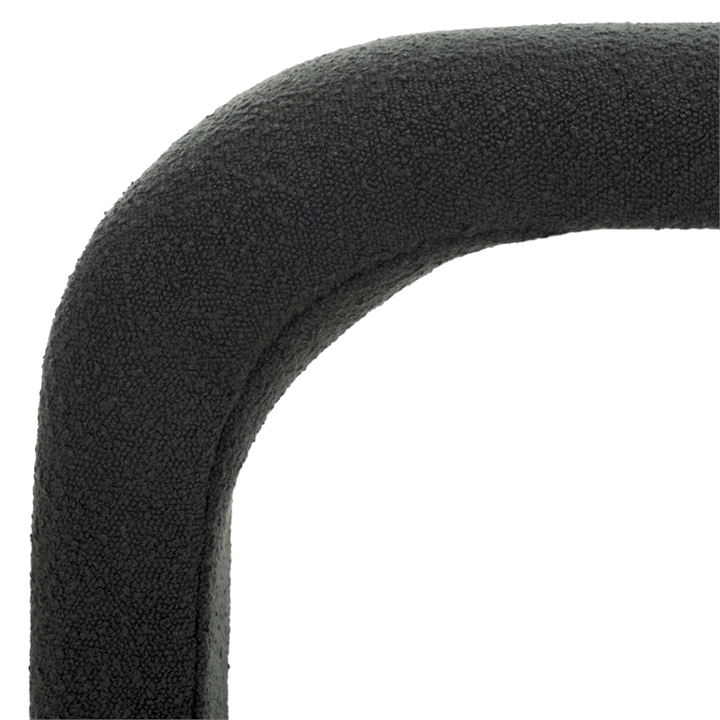 Safavieh Tenko Pine and Polyester Bench in Black
