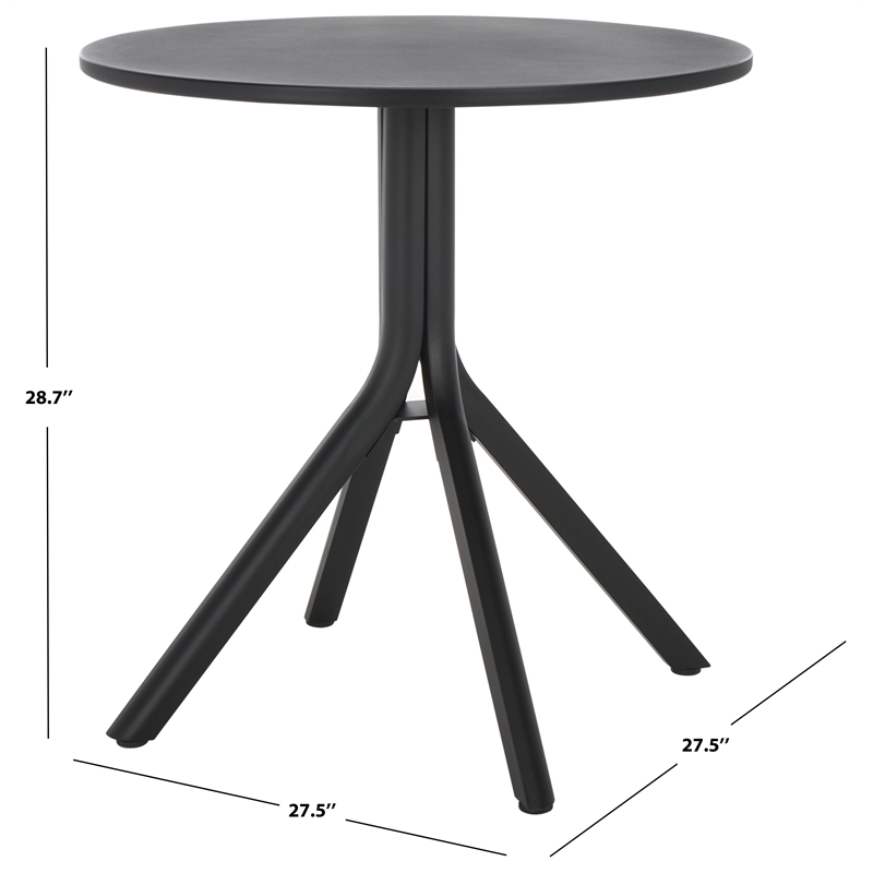Safavieh Core Aluminum   Bistro Table  in Black