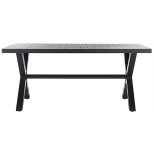 Safavieh Core Aluminum Dining Table in Gray