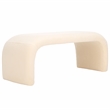 Safavieh Tenko Pine and Polyester Bench in Cream