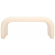 Safavieh Tenko Pine and Polyester Bench in Cream