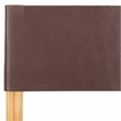 Safavieh Romee Wood and Leather Counter Stool in Amber /Natural