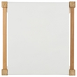 Safavieh Solana Teak and Leather Counter Stool in White / Natural