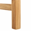 Safavieh Arian Teak and Leather Counter Stool in Brown / Natural