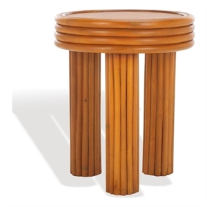 Safavieh Bayard Ratan and Plywood  Accent Table in Natural