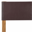 Safavieh Romee Teak and Leather Dining Chair in Brown / Natural
