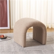 Safavieh Kibo  Pine and Polyester Ottoman in Tan