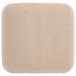 Safavieh Kibo  Pine and Polyester Ottoman in Tan