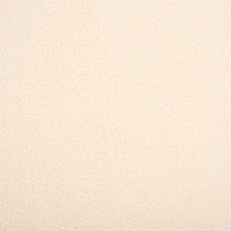 Safavieh Kibo  Pine and Polyester Ottoman in Cream