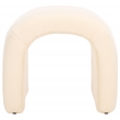 Safavieh Kibo  Pine and Polyester Ottoman in Cream