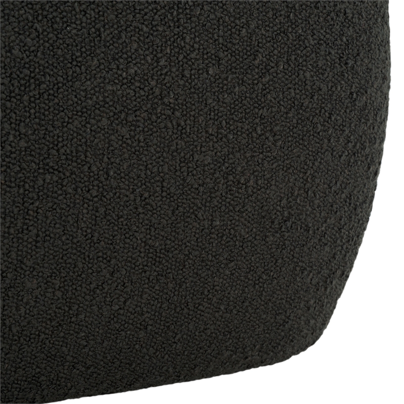 Safavieh Whitley Pine Wood and Fabric Rectangular Ottoman in Black