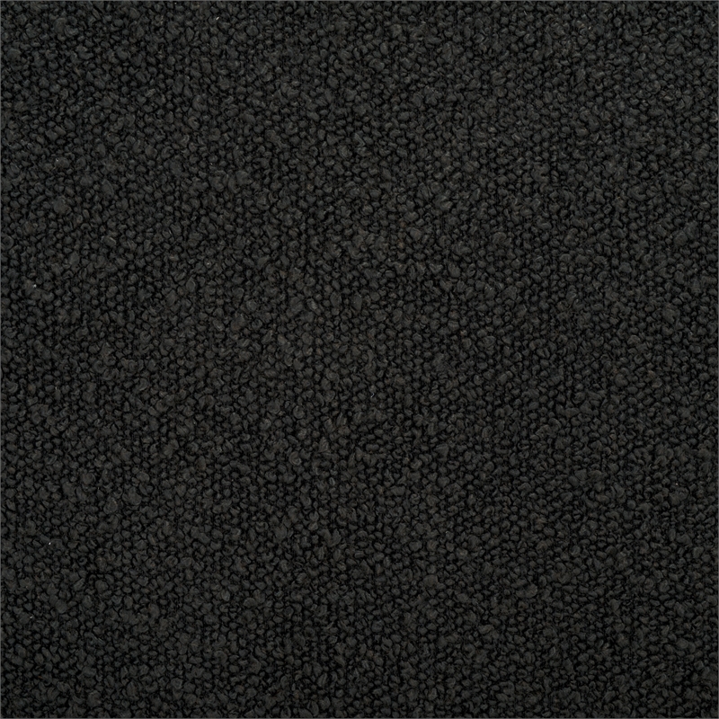 Safavieh Whitley Pine Wood and Fabric Rectangular Ottoman in Black