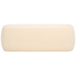 Safavieh Whitley Pine Wood and Fabric Rectangular Ottoman in Cream