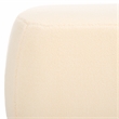 Safavieh Whitley Pine Wood and Fabric Rectangular Ottoman in Cream