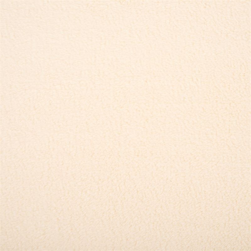 Safavieh Whitley Pine Wood and Fabric Rectangular Ottoman in Cream