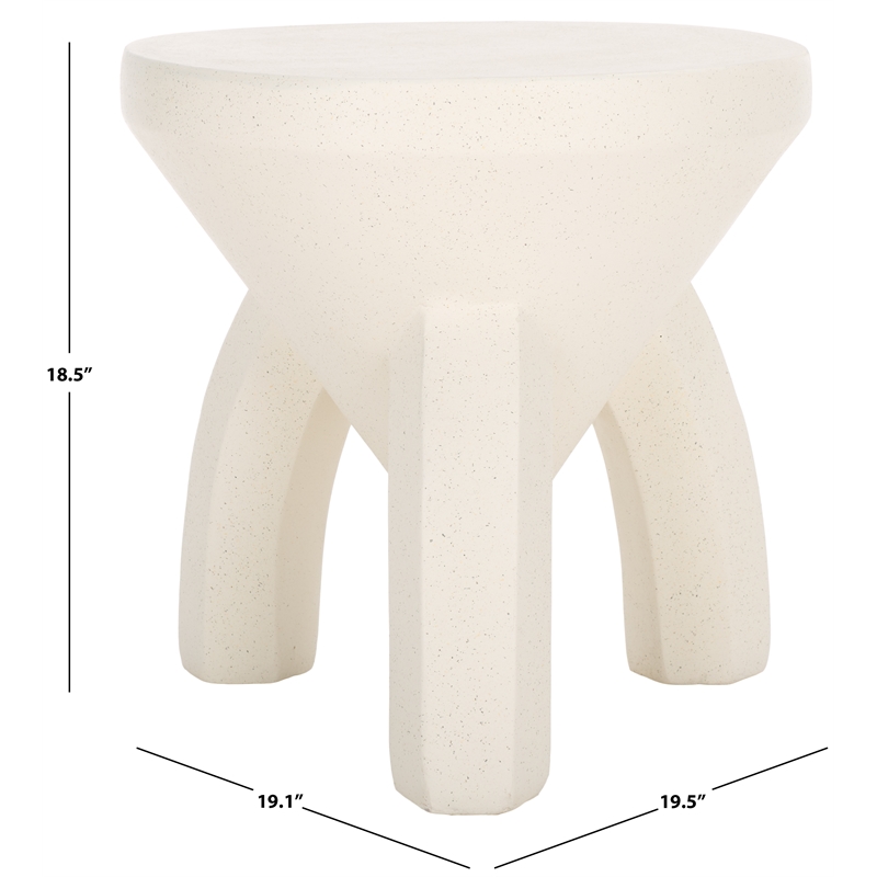 Safavieh Keilani Accent Table in White