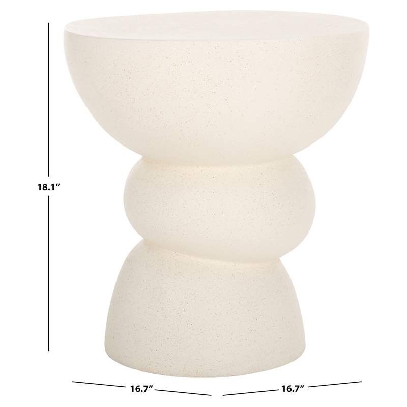 Safavieh Erwin Accent Table in White
